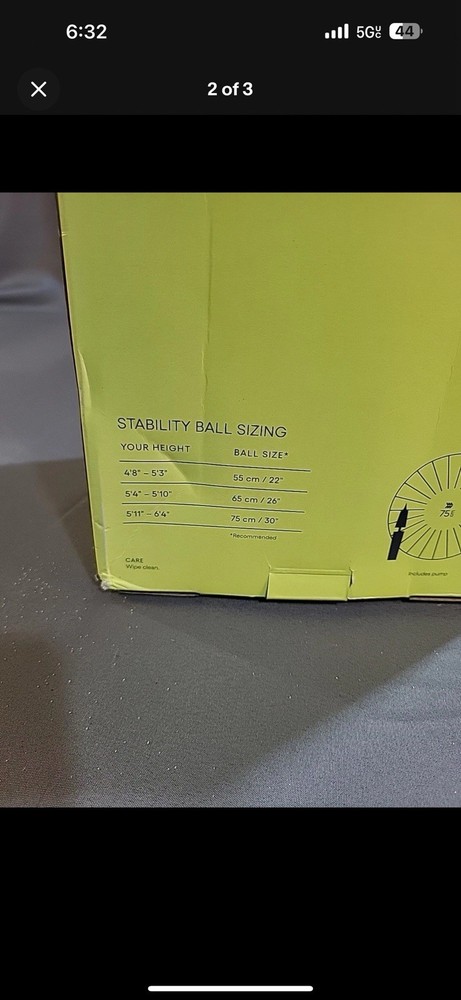 75 CM WEIGHTED stability ball