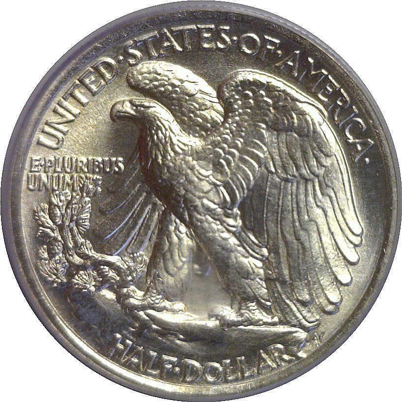 1939 Walking Liberty Half Dollar PCGS MS-66