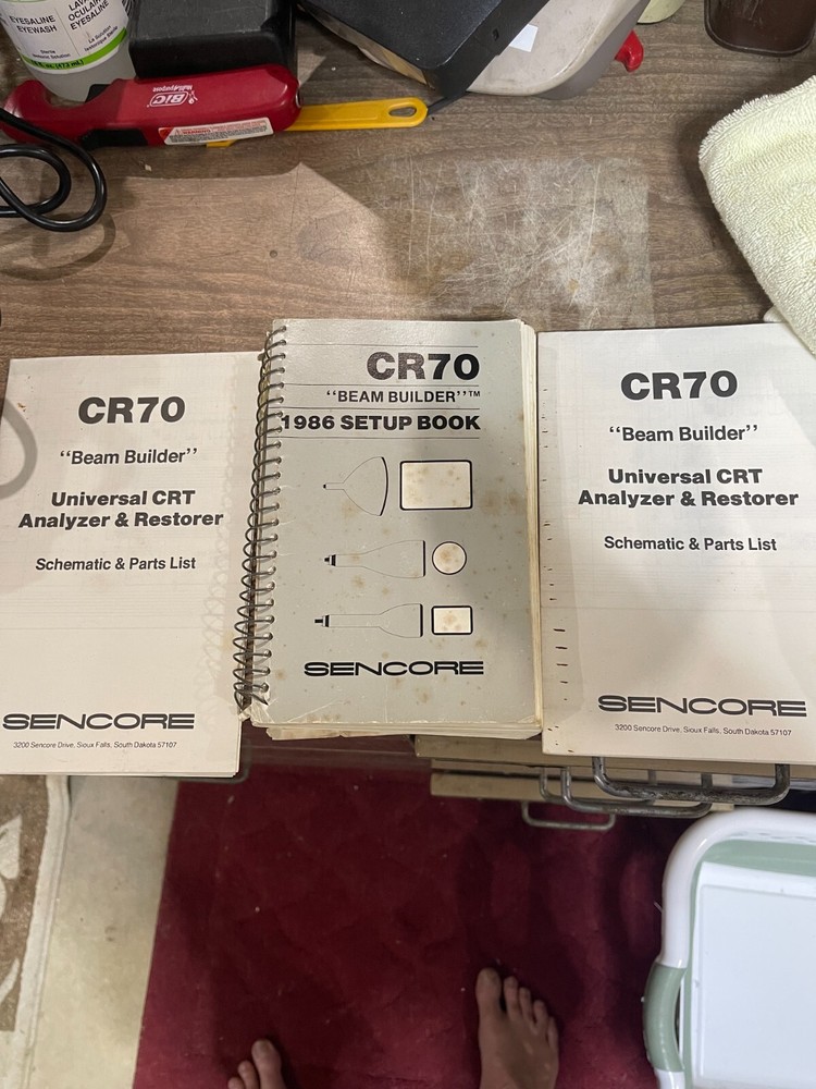 SENCORE CR70 Beam Builder, Universal CRT Analyzer & Restorer Manual