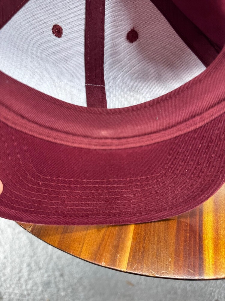 Vans Off The Wall International Sole Snapback Baseball Hat Cap Adjustable Red