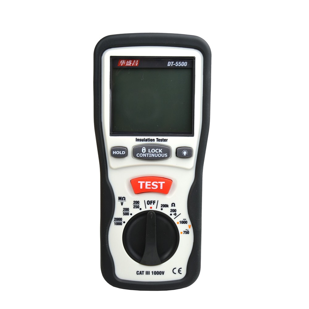 CEM DT-5500 Insulation Testers Large Dual Display with Backlight ✦KD