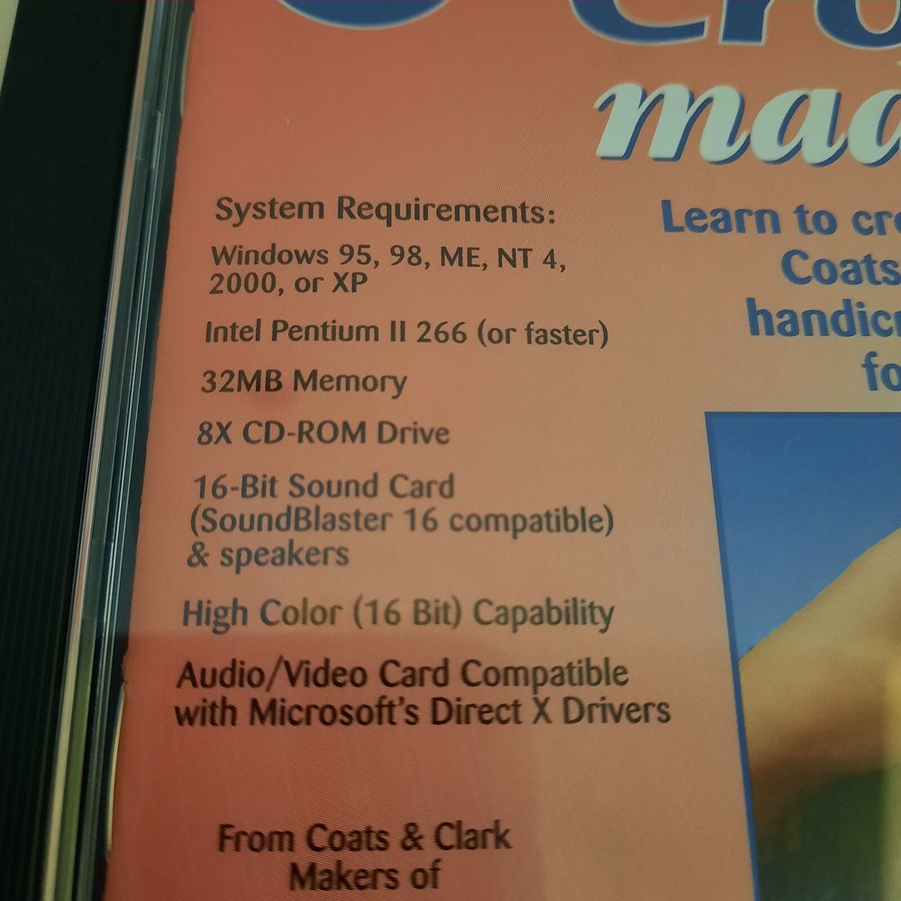 Crochet made easy Interactive CD-ROM Coats & Clark 20 patterns