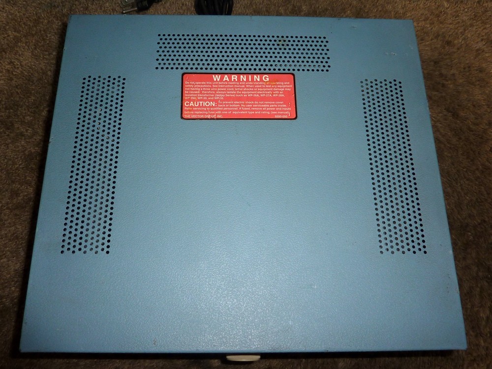 Vector VIZ WP-30 ISO-V-AC II Variable Isolation Transformer Variac