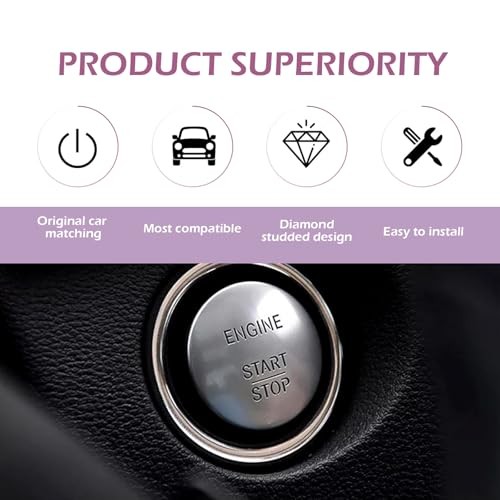 Engine Start Stop Button Switch, Compatible with Mercedes-Benz All Series,