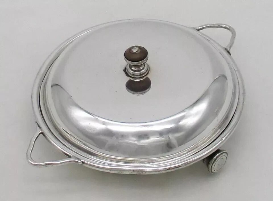 Small Aspreys Silver Plated Warming Dish 1900-1920