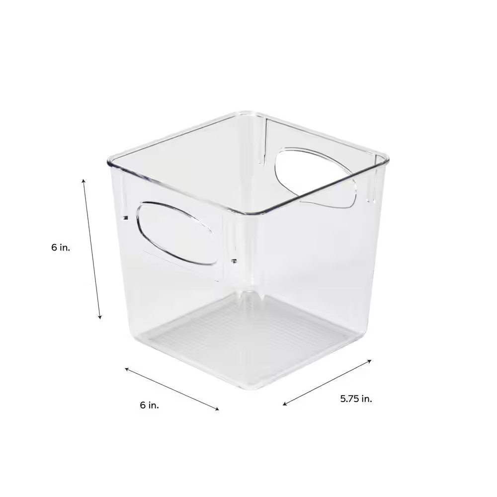 Small Square Horizontal Organizer in Clear