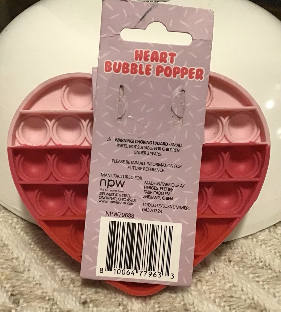 NEW Heart Bubble Popper - Ages 3+