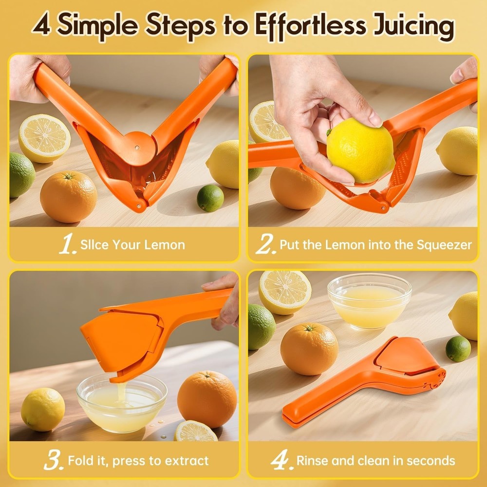 Manual Lemon Squeezer, Hand Lemon Squeezer, Durability and longevity, Easy to Us