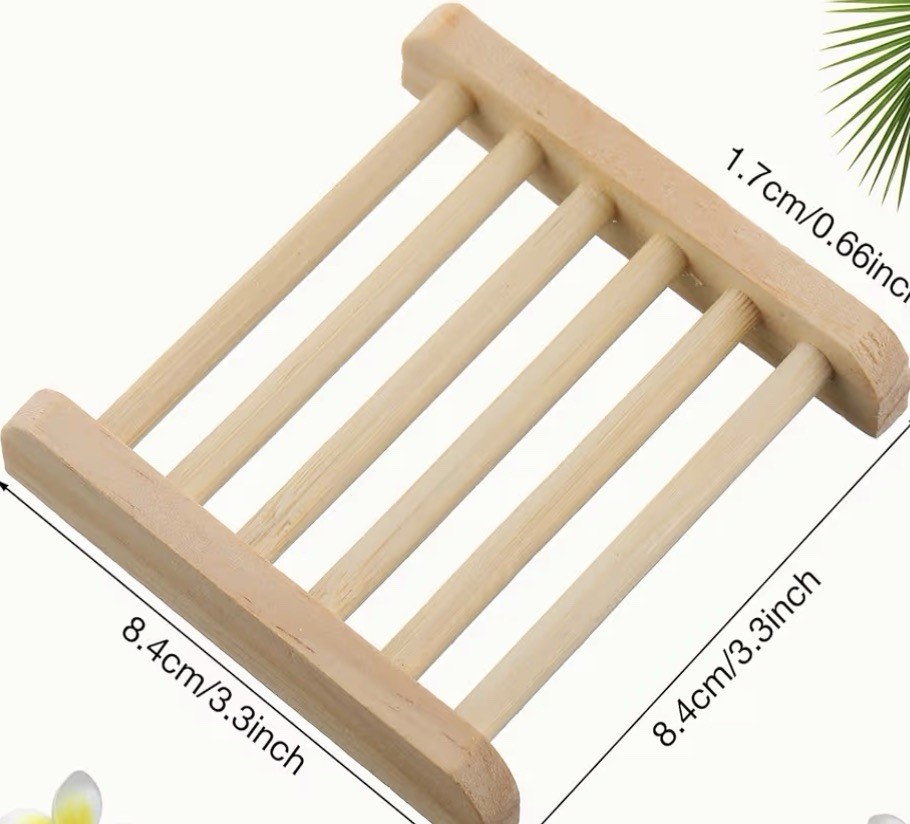Bamboo Soap Dish, Set Of 4