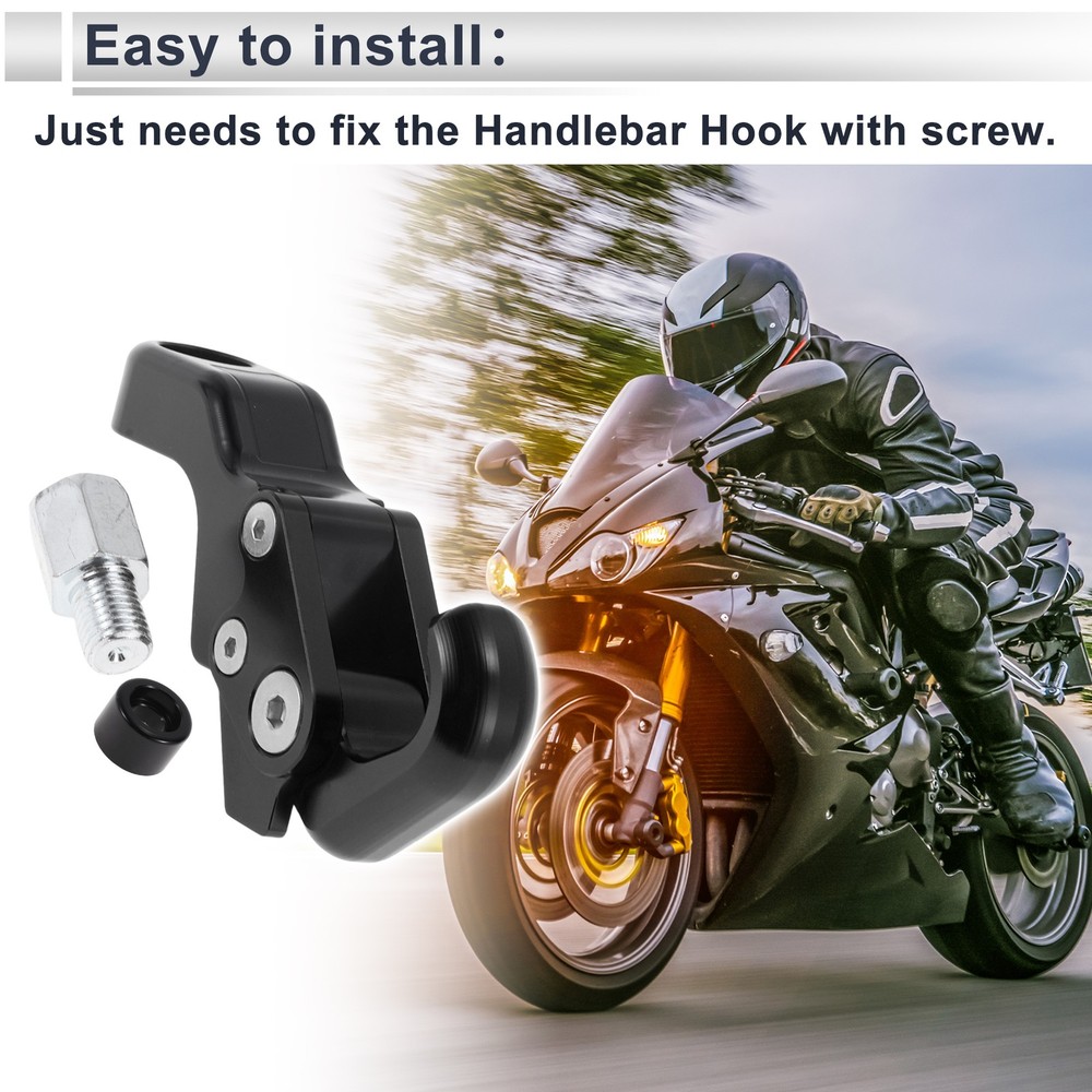 Alluper Motorcycle Hook for Minio with Black Handle