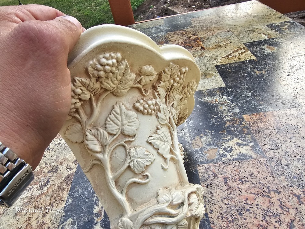 One Cast Resin Composite Neoclassical Fruit With Leaf Style Wall Shelf Sconce