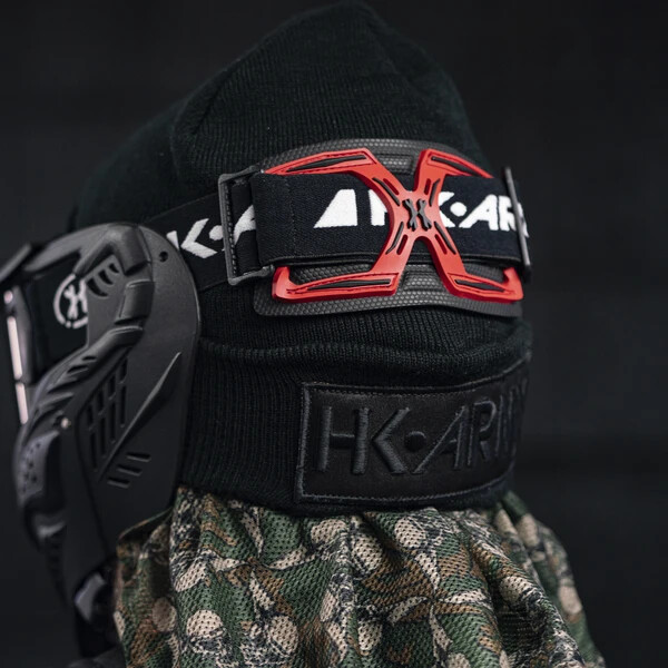 New HK Army Universal CTX Goggle Strap Pad - Red/Black