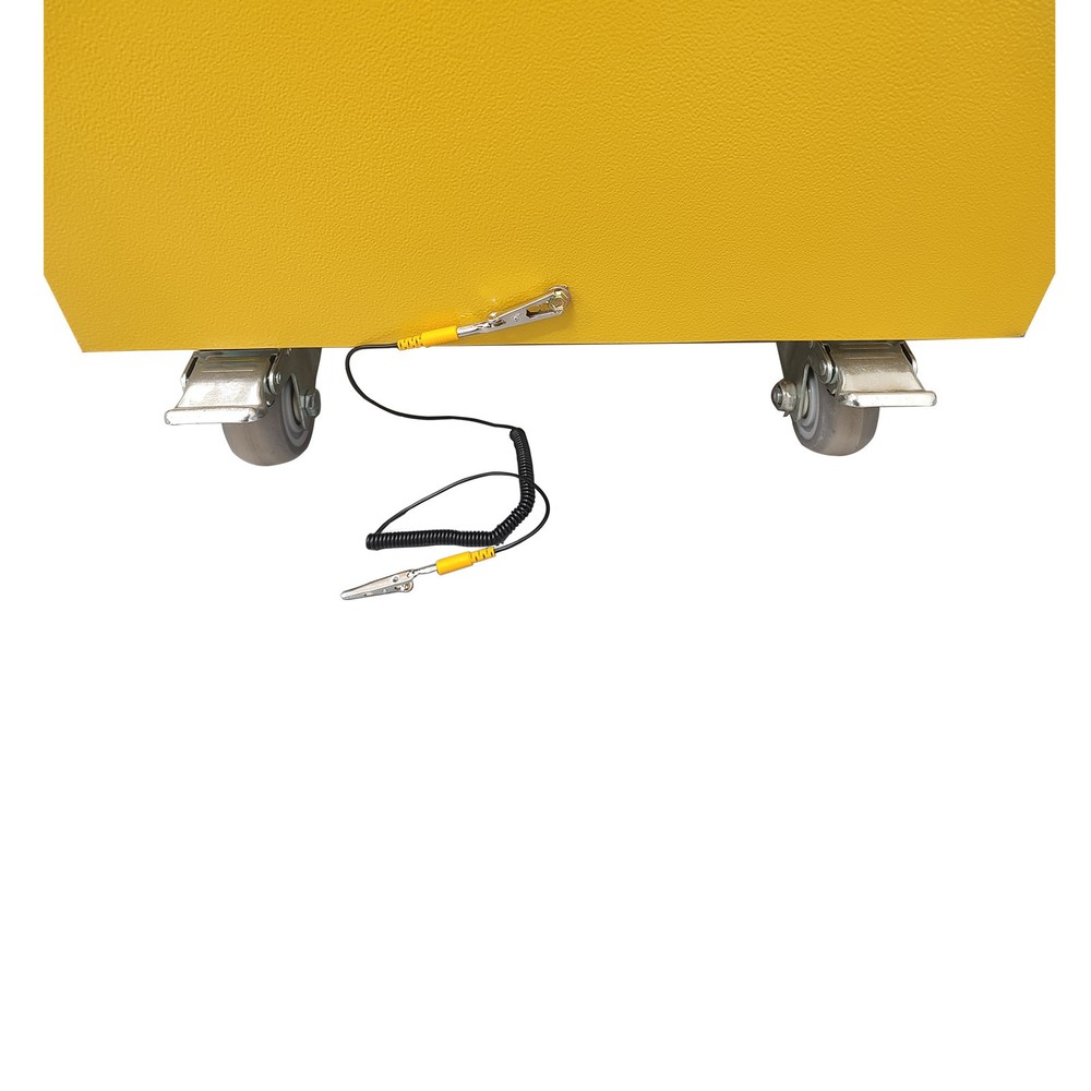 Fireproof Safety Explosion-Proof Box Mobile Battery Charging Cabinet w Socket