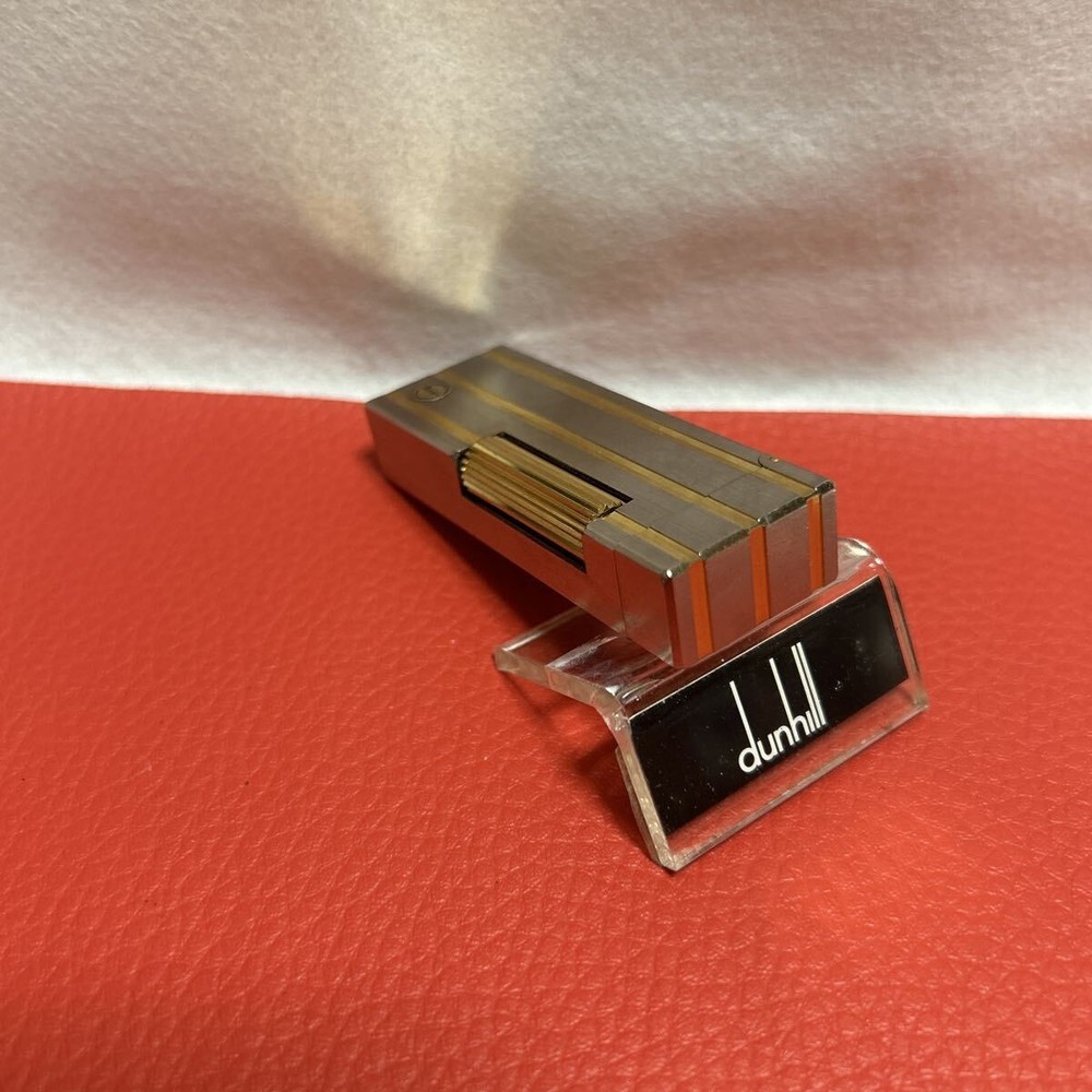 Overhauled Dunhill Rollagas lighter Silver Gold d mark without box