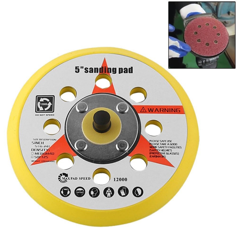 1 Pcs Backing Pad Bonnets Sanding Discs For Dust Extraction Workshop Equipment