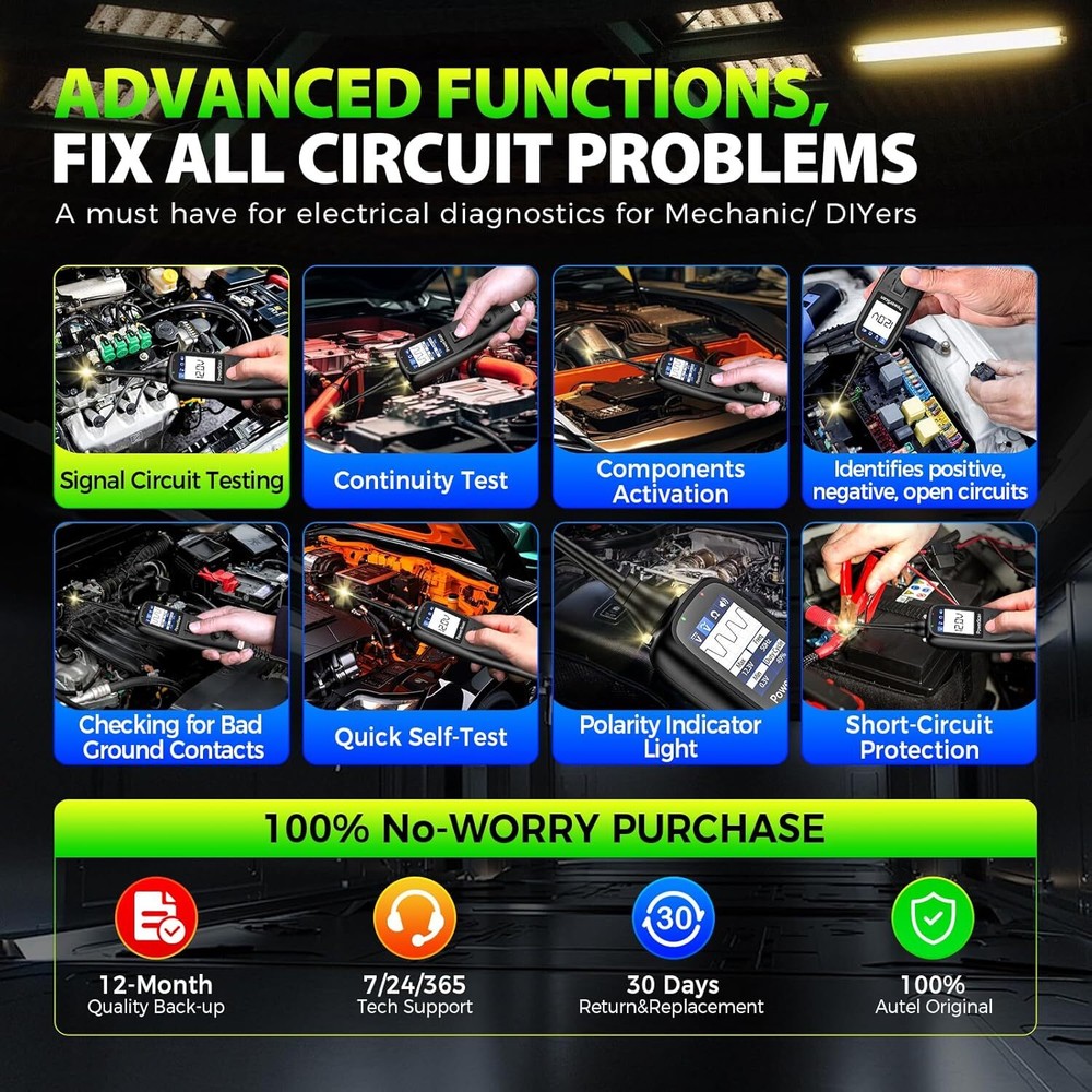 2025 Autel PowerScan PS100 Electrical System Diagnosis Tool PowerScan Read AVOme