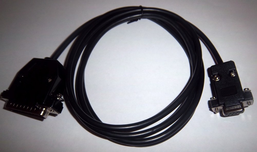 FANUC 6M CNC MODEL - PC SERIAL CNC/DNC DATA CABLE - (TYPE B)