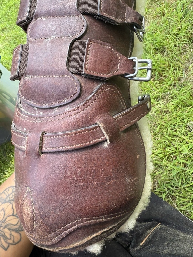 Dover fleece lined Open front boots XL