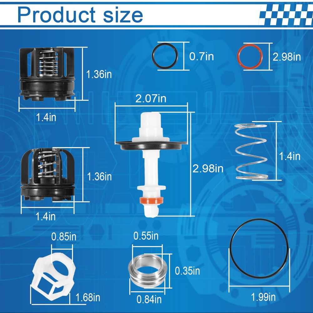 009M3 3/4" Total Repair Kit Replacement Fits for Watts LF009M3/009M3 Assembly