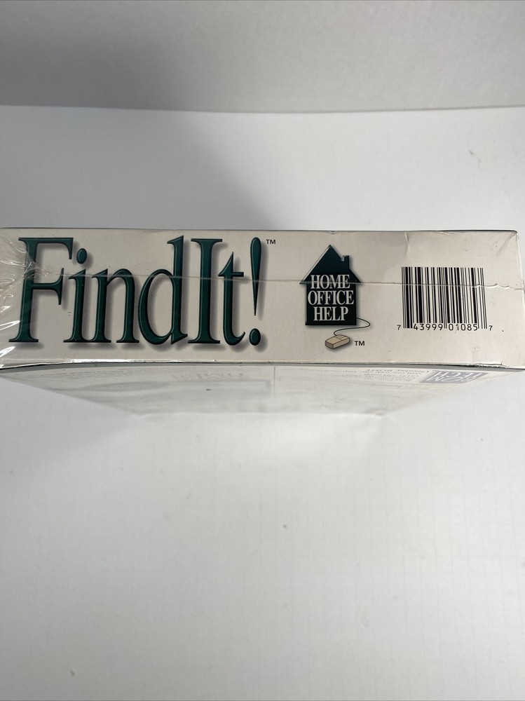 FindIt! Rom Tech Software Home Office Help Windows 95 Find Documents PC Vintage