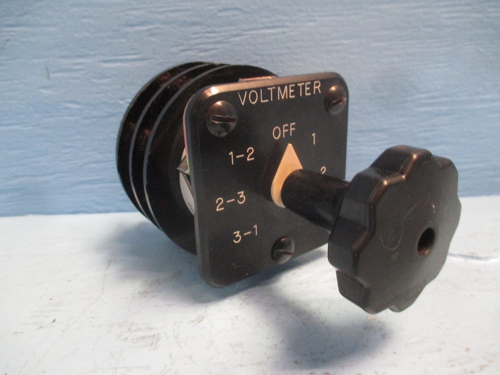 Shallco 2605C 7 Position Selector Rotary Switch Voltmeter Series 26 Relay