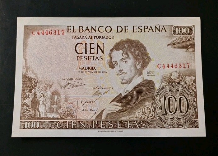 Spain  100 Pesetas Banknote 1965 - unc