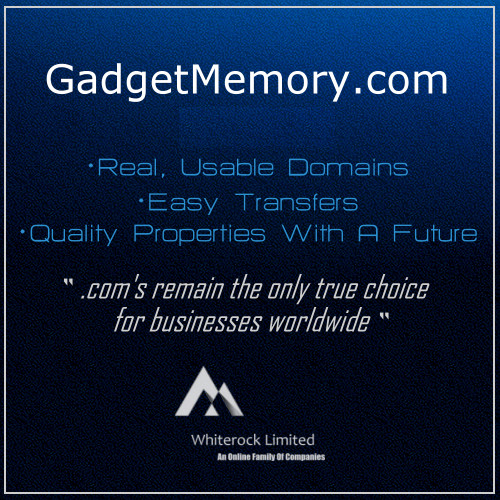 GadgetMemory.com !  SD Cards / RAM / Flash Memory / USBs  * Premium Domain Name