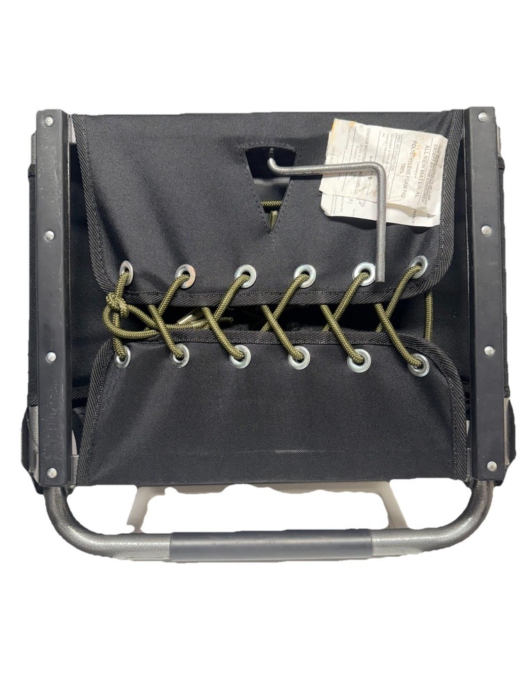 Cascade Mountain Sturdy Folding Stadium Bleacher Seat w/ Back Support ~ Black ~