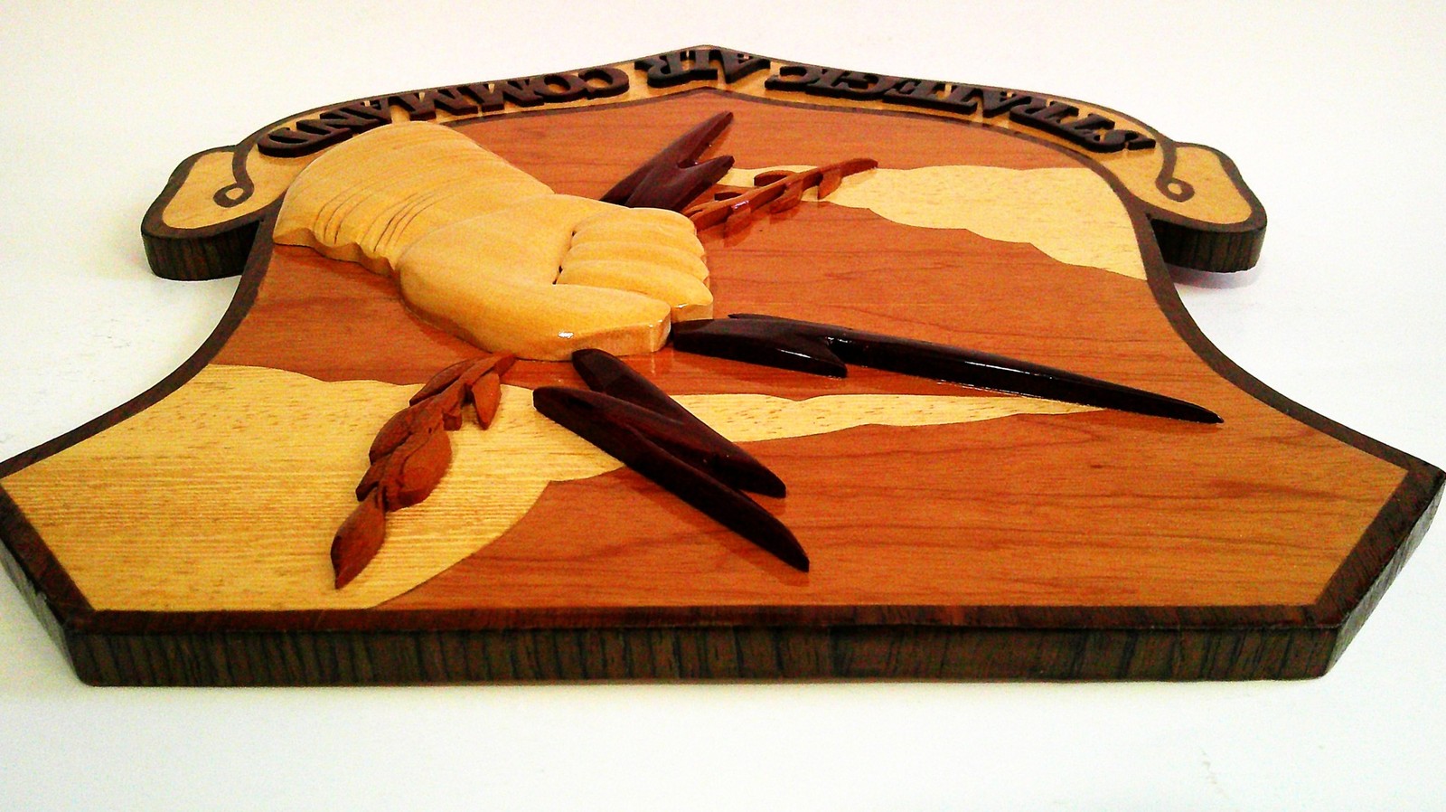 Strategic Air Command Shield Military Wooden Wall Plaque 11.5 x 11