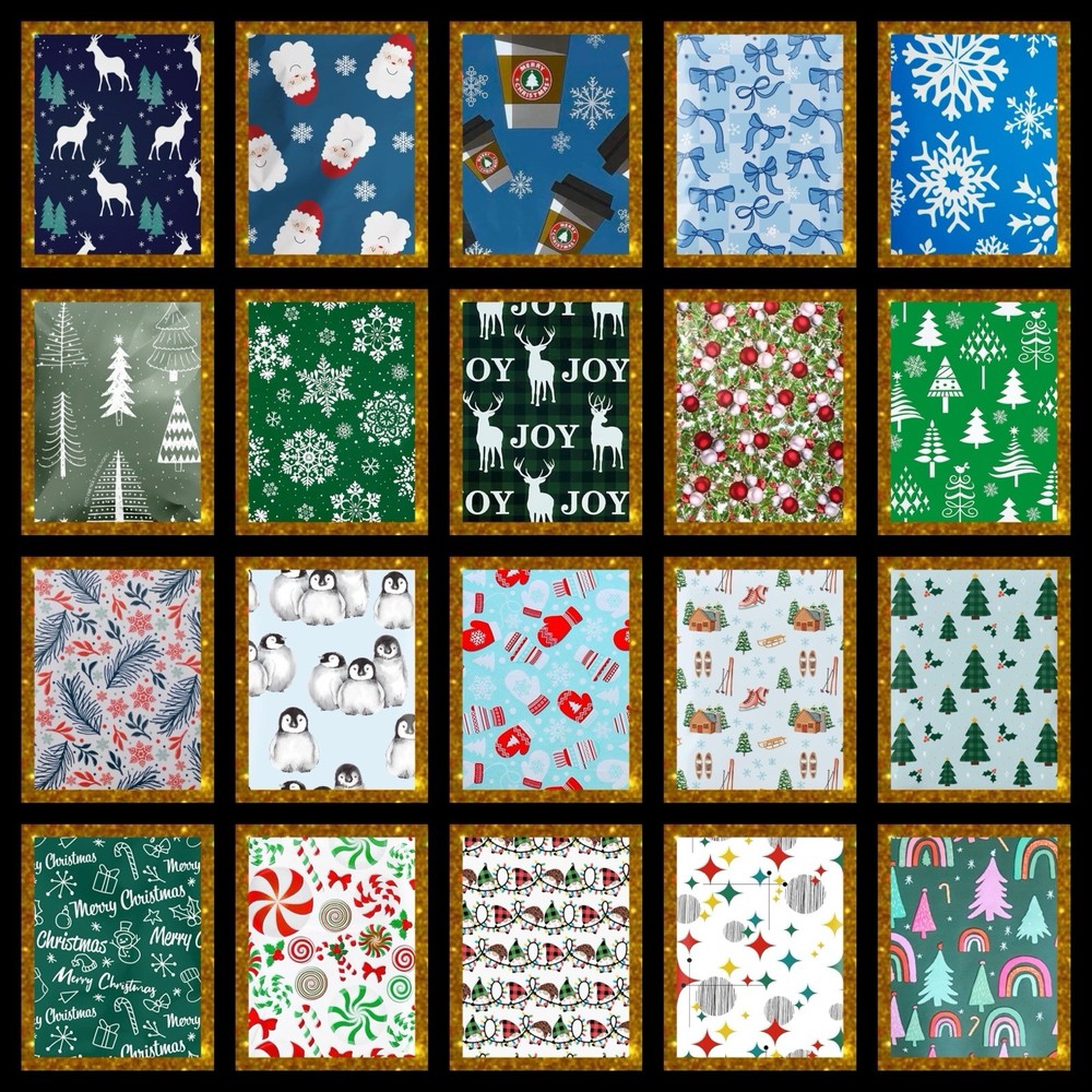 Poly Mailers Christmas Holiday  10x13