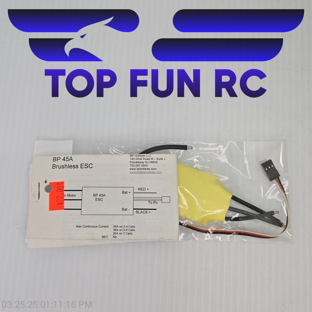 BP Hobbies BP45A Brushless ESC