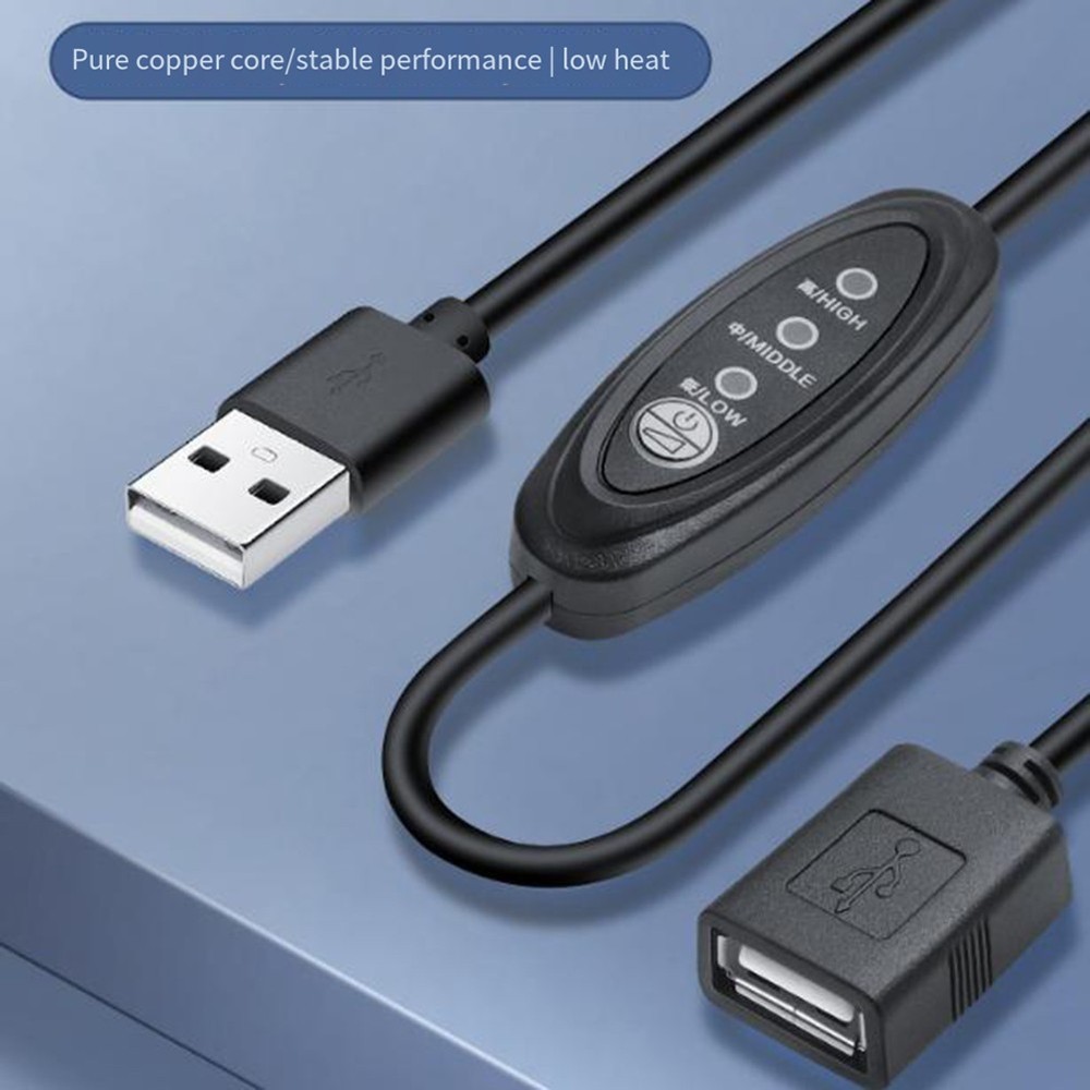 5V USB Power Control Line with Three Speeds for Small Fans and Electronics