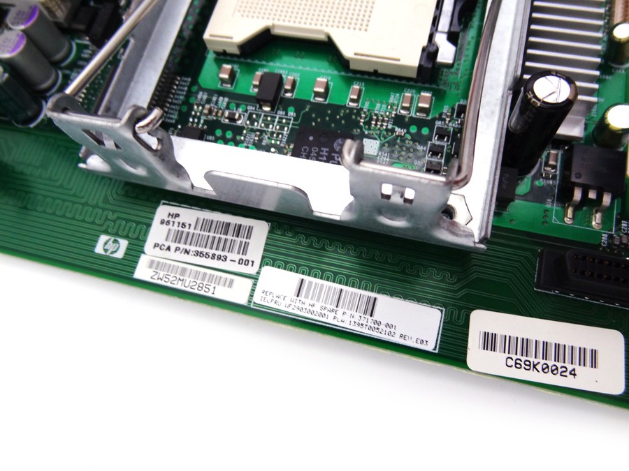 HP 371700-001 BL20P G3 SYSTEM BOARD W/HEATSINKS