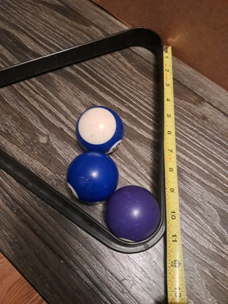 3 pool ball replacement balls And Rack