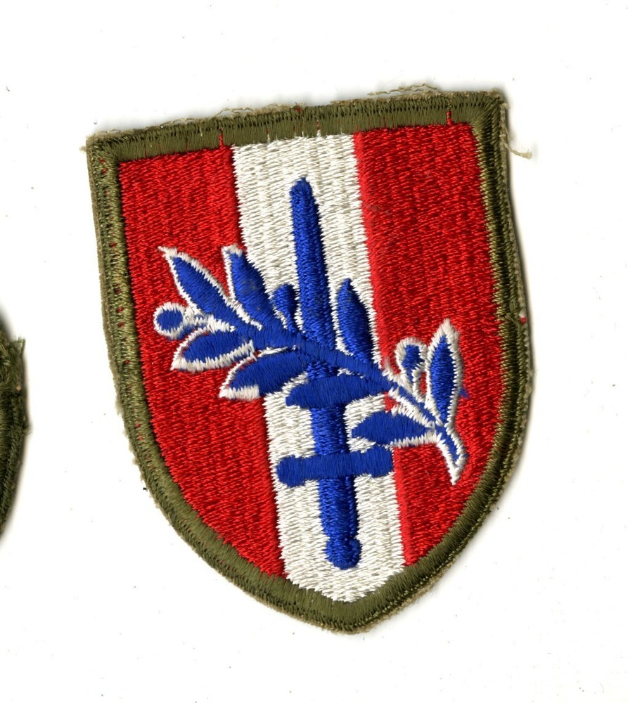 Austria Occupation White Back Patch Cut Edge Vintage