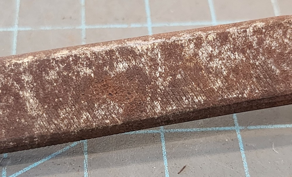 PRIMITIVE HANDMADE GOUGE TURNED HANDLE 10" LONG - mjkT