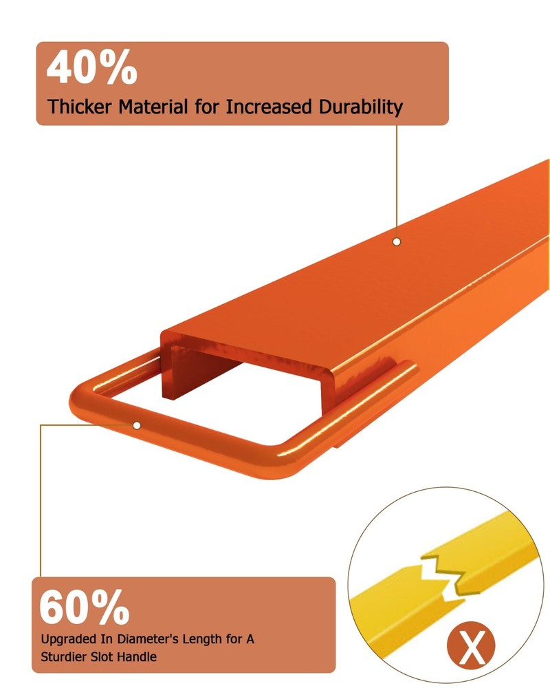Fork Extensions 72'' Length Pallet Fork Extensions 4.5''Width Forklift Extension