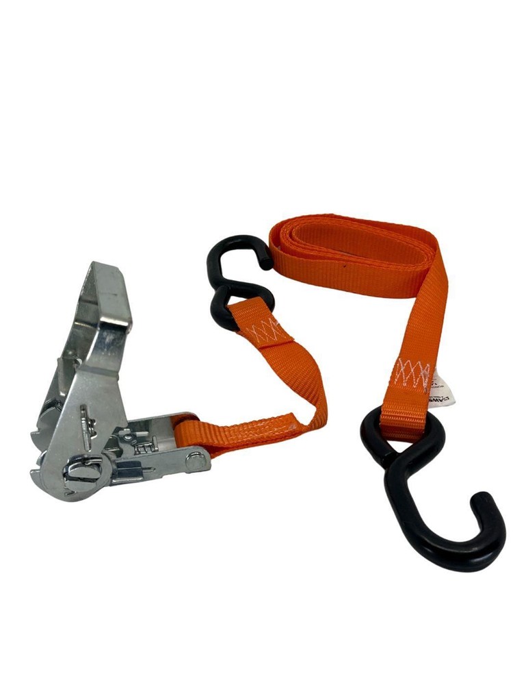 1"X6' Ratchet Strap w/ S-Hooks 2 Pack