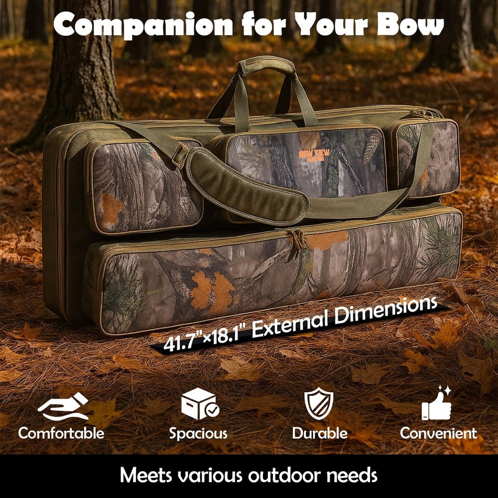 VIEW Bow Case - Protects Your Compound Bow - Features Large Compartment, Soft Pa