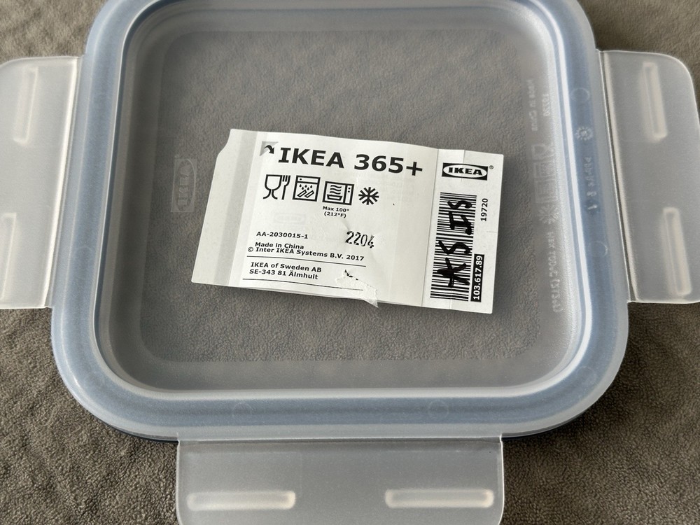 IKEA 365+ Container Lid Square Plastic 103.617.89 New