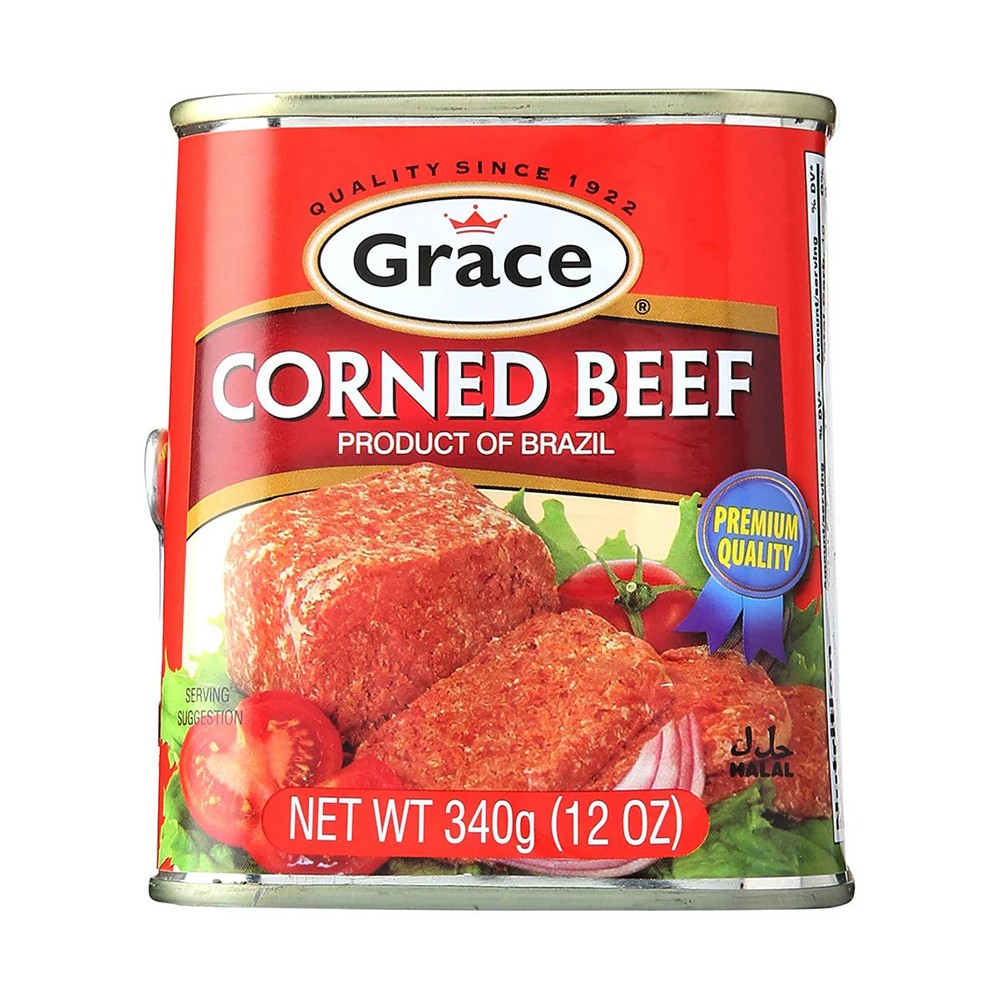 Grace Caribbean Corned Beef Can, 12 oz