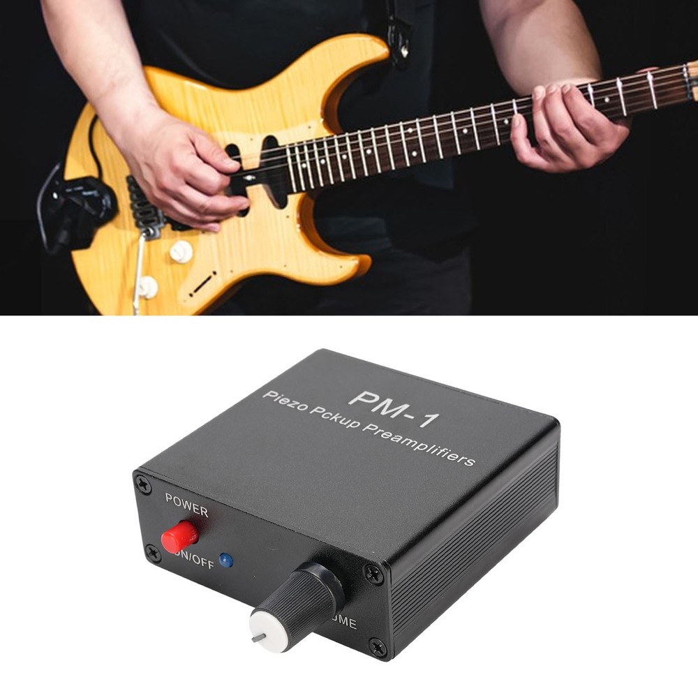 Compact Piezo Pickup Preamp Amplifier For Guitar New