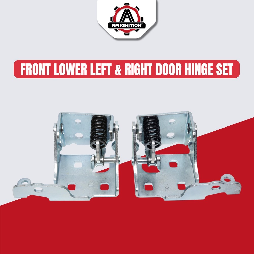 Front Lower Left and Right Door Hinge 1 Pair Replacement by AA Ignition -Comp...