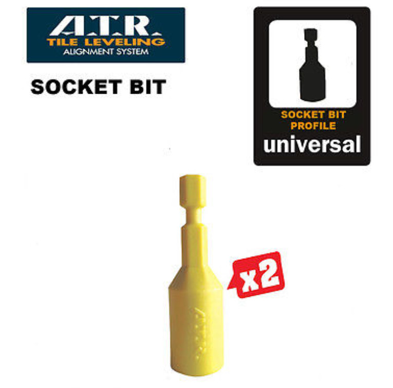 ATR TILE LEVELING SYSTEM - x 2 SOCKET BITS