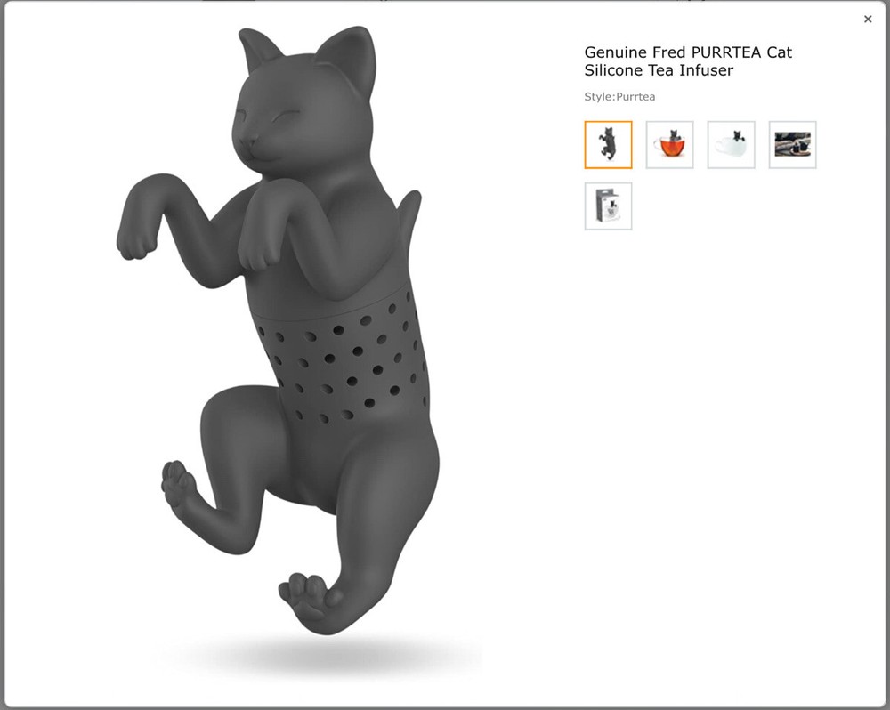 Genuine Fred PURRTEA Cat Silicone Tea Infuser Without Box