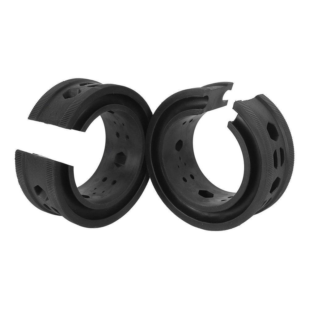2PCS Car Coil Spring Buffer Rubber, Universal Shock normal, Black