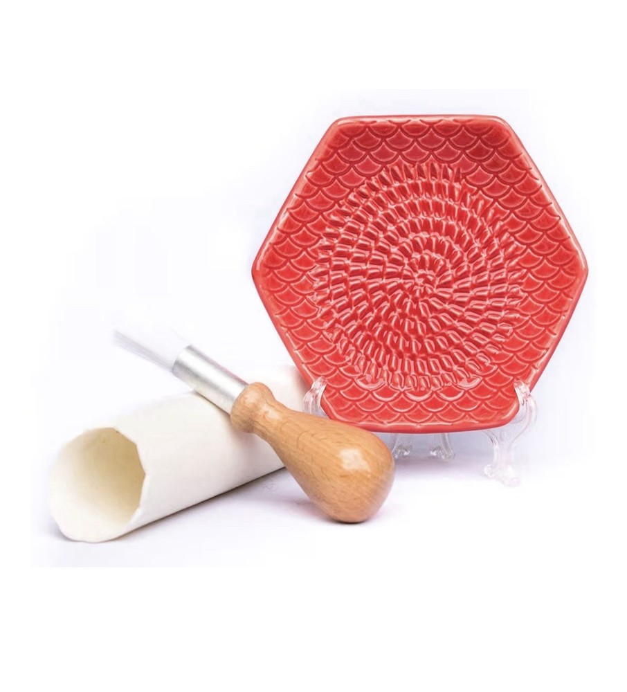 Ceramic Garlic/Ginger Grater Plate