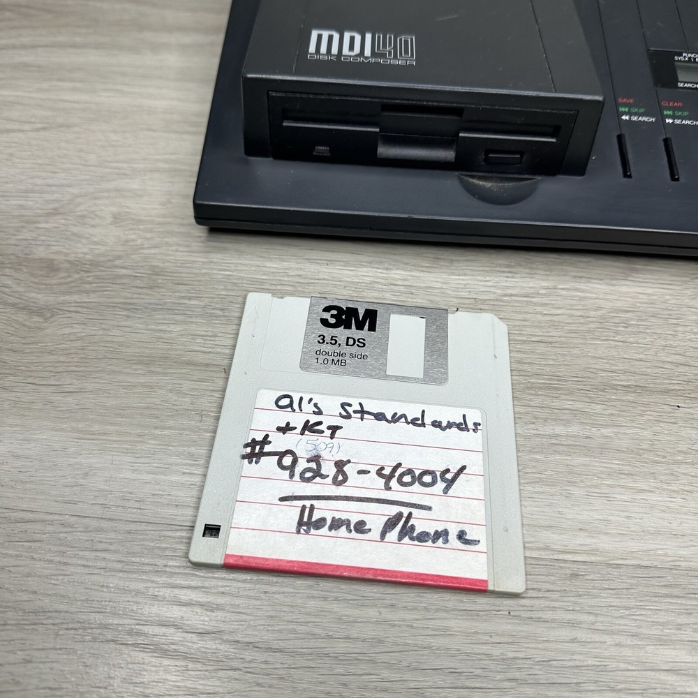 VTG Brother MDI-40 Disk Composer Multi Channel Sequencer MIDI Untested As Is