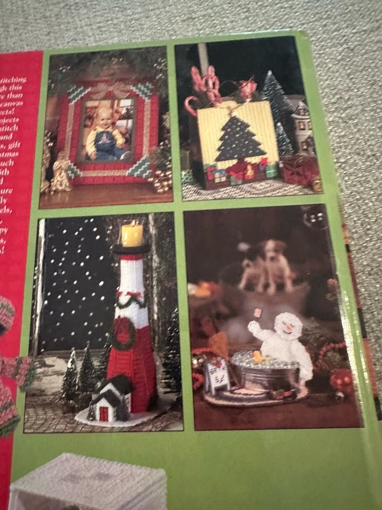 NEW HB 75 MERRY CHRISTMAS PROJECTS IN PLASTIC CANVAS