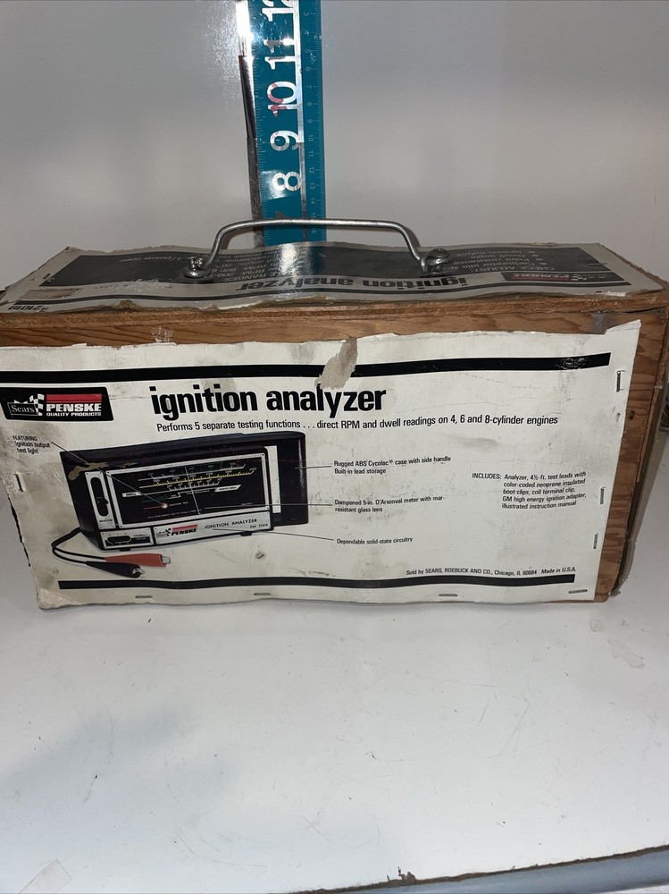 Unique Vintage Sears Penske Ignition Analyzer 244.21019 Auto Diagnostic Tool